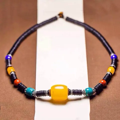 Beeswax Amber Necklace