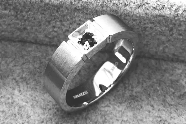 Diamond Jewellery Study — man ring detail