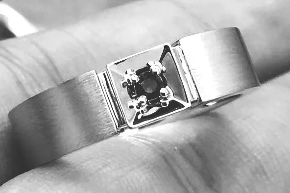 Diamond Jewellery Study — man ring detail